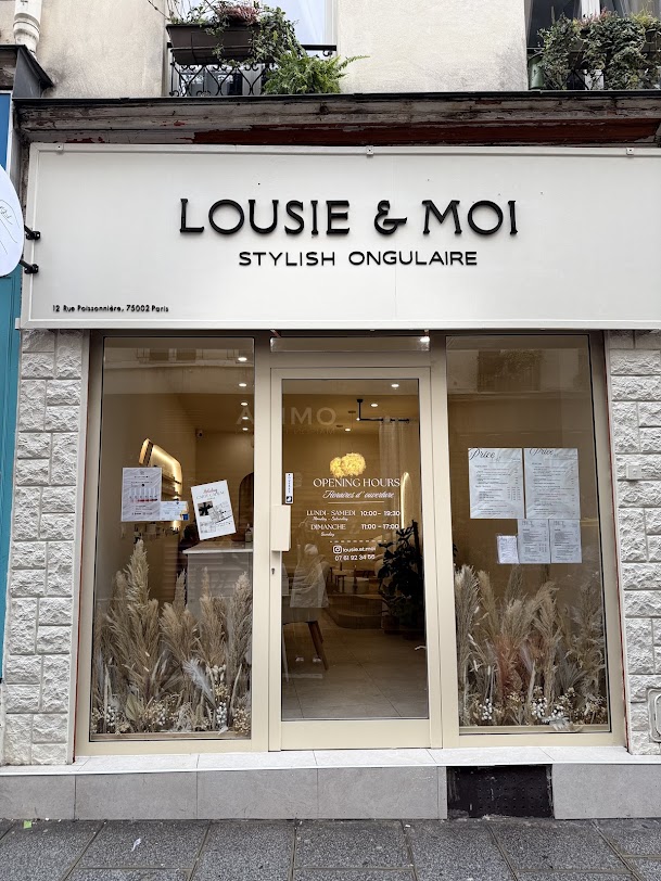 Lousie et Moi storefront on Rue Poissonnière
